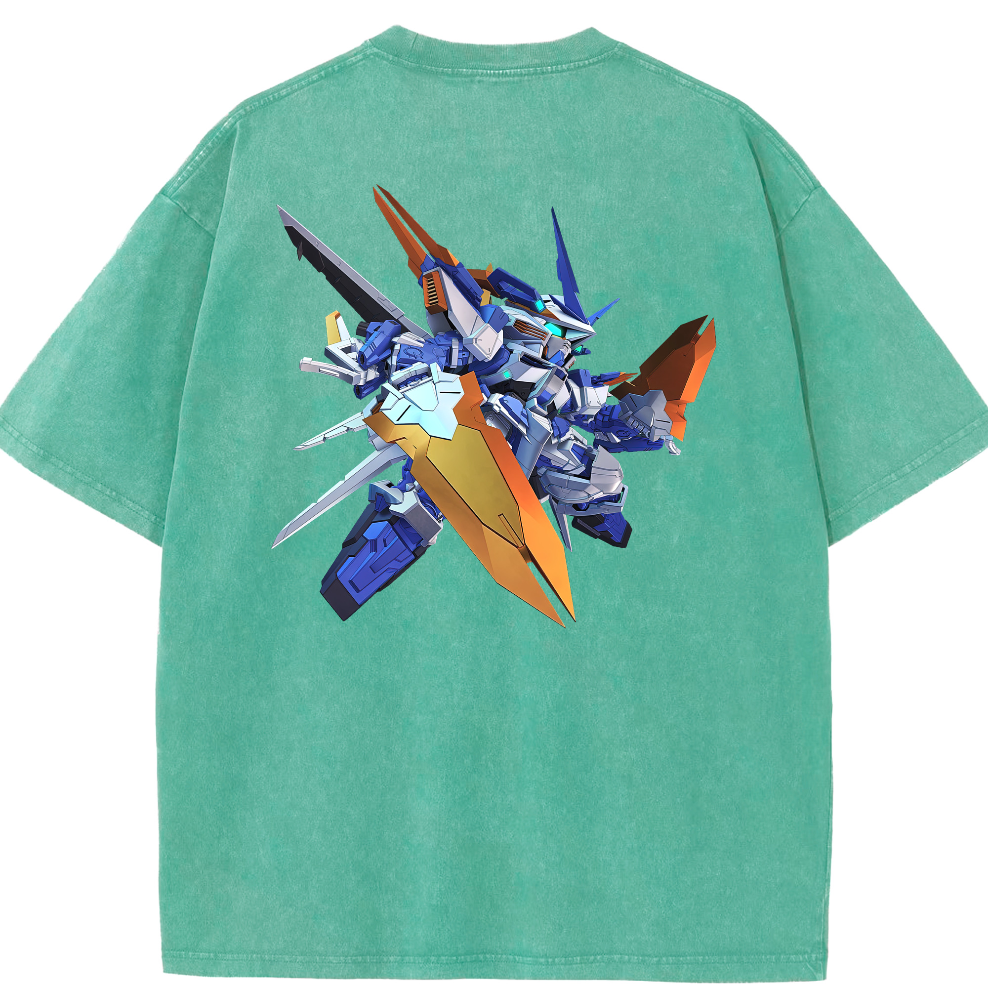 （画像用） 機動戦士ガンダム Mobile Suit Gundam 綿100% ヴィンテージ風 半袖Tシャツ（背面プリント）